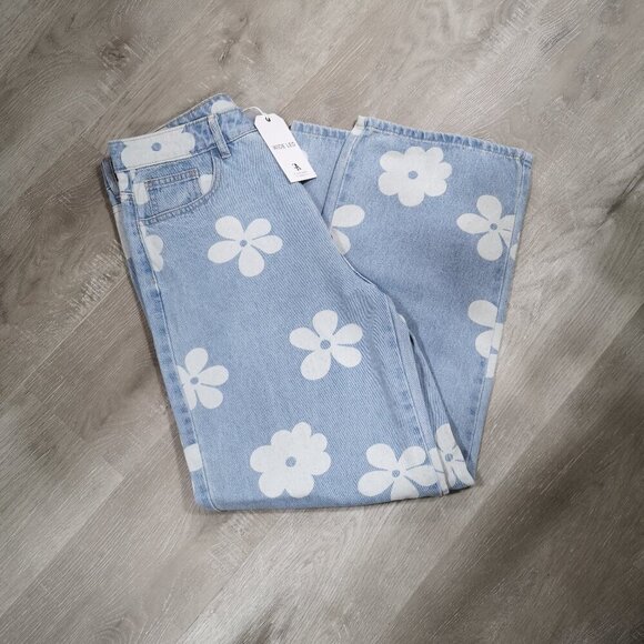 NWT Flying Angel Premium Ladies Size 13/31 Wide Straight Leg High Rise Fit Jeans - Picture 7 of 11